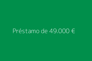 Préstamo de 49.000 euros